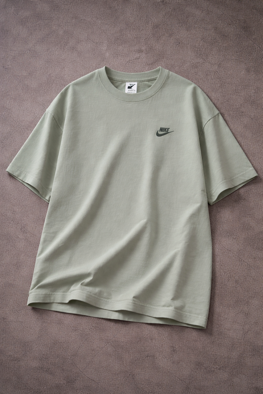 Nike Logolu "Sage Green" Oversize Tişört